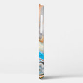 青と白の抽象芸術絵画 Case-Mate iPhoneケース (裏面 / 左)
