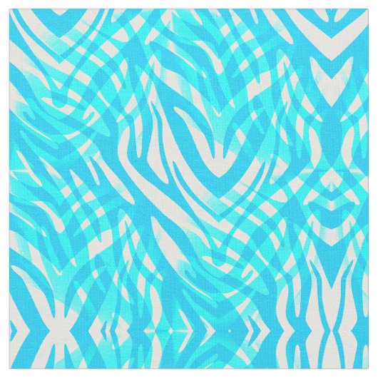 青と白の抽象芸術 ファブリック (クローズアップ)