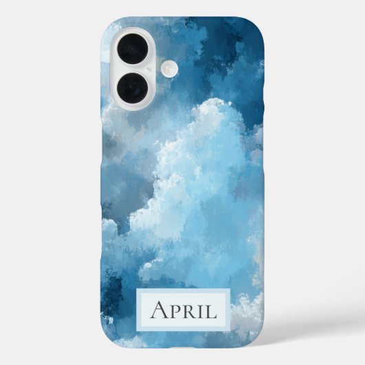 青と白の描かれた雲 Case-Mate iPhoneケース (裏面)