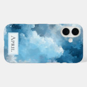 青と白の描かれた雲 Case-Mate iPhoneケース (裏面 (横))