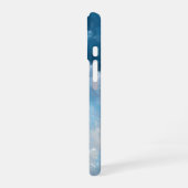 青と白の描かれた雲 iPhone 16ケース (左側面)