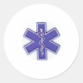 青と白の数値2 ラウンドシール