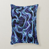 青と白の旋回枕 アクセントクッション (正面(垂直))