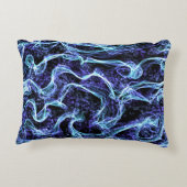 青と白の旋回枕 アクセントクッション (裏面)