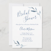 青と白の水のカラーブライダルシャワー (正面)