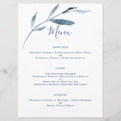 青と白の水の結婚色 メニュー (正面)