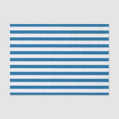 青と白の水平ストライプ 薄葉紙 (正面)