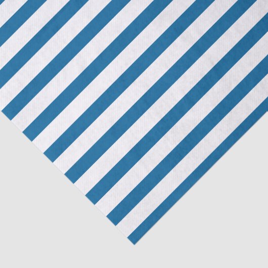 青と白の水平ストライプ 薄葉紙 (詳細)