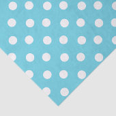 青と白の水玉模様パターンのギフト 薄葉紙 (詳細)