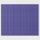 青と白の水玉模様パターン ラッピングペーパー (フラット)