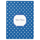 青と白の水玉模様 クリップボード (裏面)