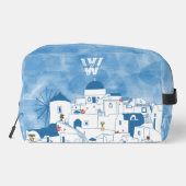 青と白の水色サントリーニギリシャモノグラム ドップキット (裏面)