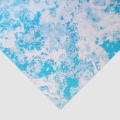 青と白の氷惑星表面 薄葉紙 (詳細)