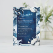 青と白の沿岸のvibeのエンク結婚ロージャカード エンクロージャーカード (スタンド正面)