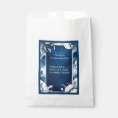 青と白の沿岸のvibe結婚式の引き出物バッグ フェイバーバッグ (正面)