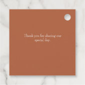 青と白の沿岸地中海の結婚の フェイバータグ (裏面)