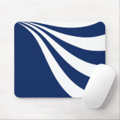 青と白の波 マウスパッド (マウス)