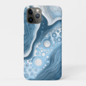 青と白の流体アート Case-Mate iPhoneケース (裏)