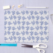 青と白の海の珊瑚のティッシュペーパー 薄葉紙 (クラフト)