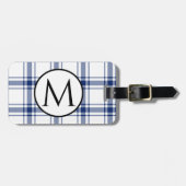 青と白の海事広場 ラゲッジタグ (正面横)