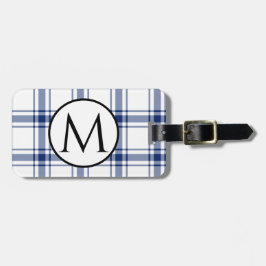 青と白の海事広場 ラゲッジタグ