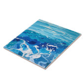 青と白の海地中海のアズレジョ タイル (側面)