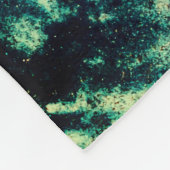 青と白の海波 フリースブランケット (角)