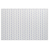 青と白の海洋いかり ファブリック (ヤード)