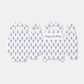 青と白の海洋いかり フェイバーボックス (折り畳みなし)