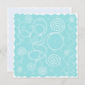 青と白の点と渦巻き (正面/裏面)