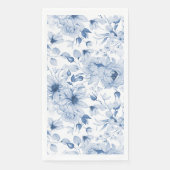 青と白の牡丹と花水色 (正面)