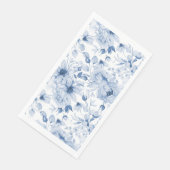 青と白の牡丹と花水色 (コーナー)