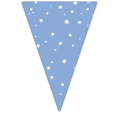 青と白の男の赤ちゃん子供部屋装飾 バンティングフラッグ (第3の旗)