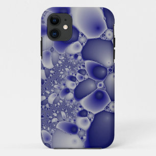 青と白の石のモザイクのケース iPhone 11 ケース