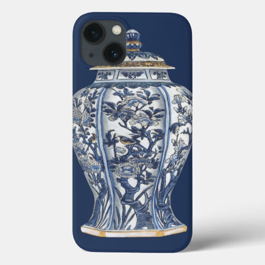 青と白の磁器の花瓶バイヴィジョンスタジオ Case-Mate iPhoneケース (裏面)