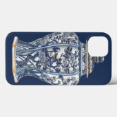 青と白の磁器の花瓶バイヴィジョンスタジオ Case-Mate iPhoneケース (裏面 (横))