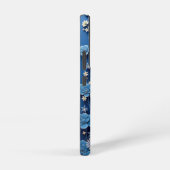 青と白の磁器の電話ケース – 伝統的 Ch Samsung Galaxyケース (右側面)