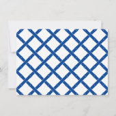 青と白の竹枠の机から ノートカード (裏面)