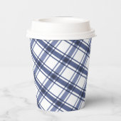 青と白の紙 紙コップ (裏面)