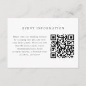 青と白の結婚式招待状挿入カード エンクロージャーカード (正面)