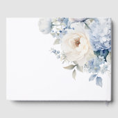 青と白の結婚花 ゲストブック (裏面)