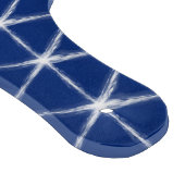 青と白の絞り線模様 カッティングボード (角)