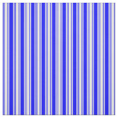 青と白の線の付いたパターン ファブリック (見本)