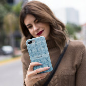 青と白の羽のパターン、カスタマイズ可能 Case-Mate iPhoneケース