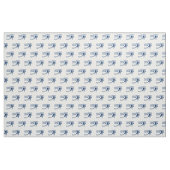 青と白の老いた目 ファブリック (ヤード)