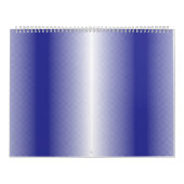 青と白の背ストライプの景 カレンダー (カバー)