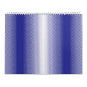 青と白の背ストライプの景 カレンダー (カバー)