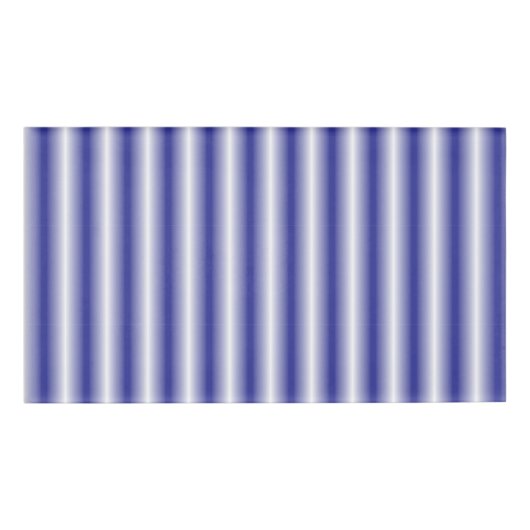 青と白の背ストライプの景 名札 (正面)