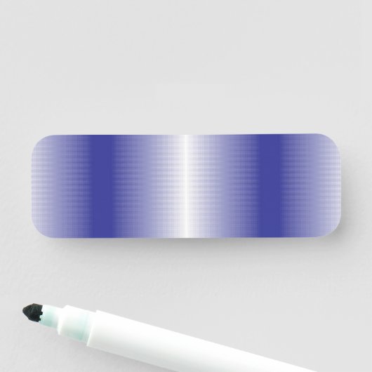 青と白の背ストライプの景 名札 (インサイチュ)