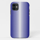 青と白の背ストライプの景 Case-Mate iPhoneケース (裏面)